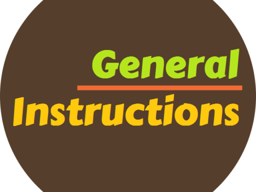 Circular: General Instructions
