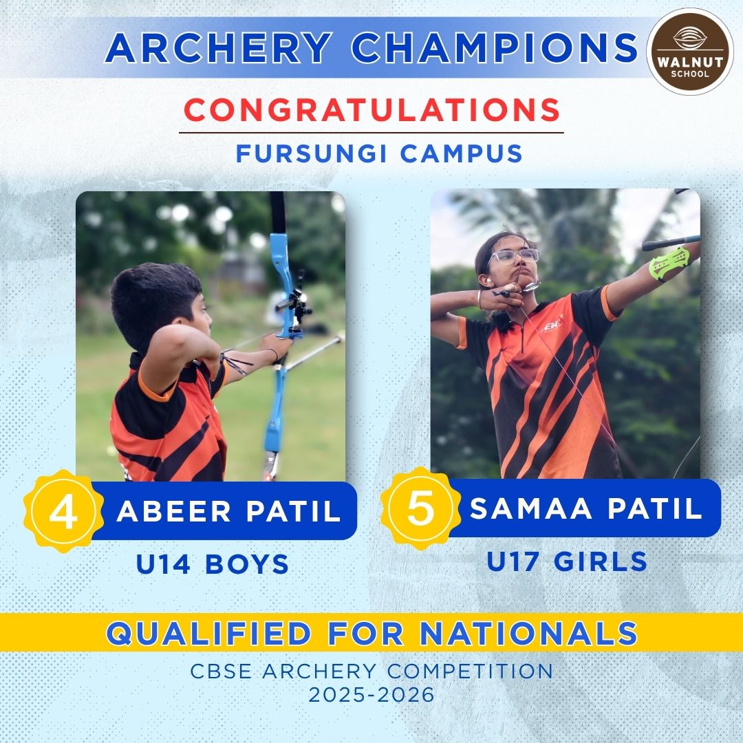 Abeer Patil and Samaa Patil – CBSE Archery Nationals Qualifiers