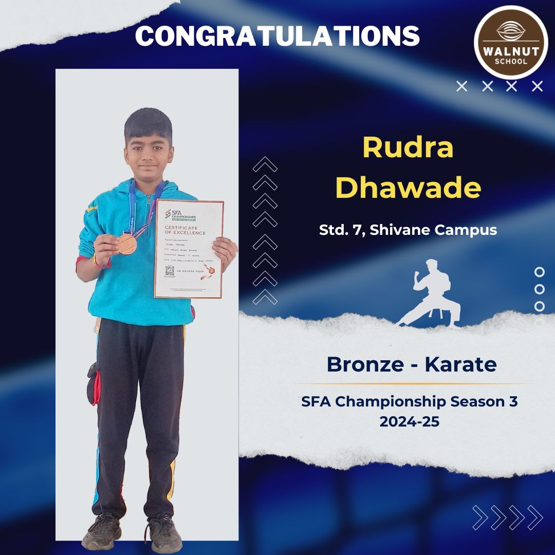 Rudra Dhawade wins Bronze in Karate at SFA Championship Season 3