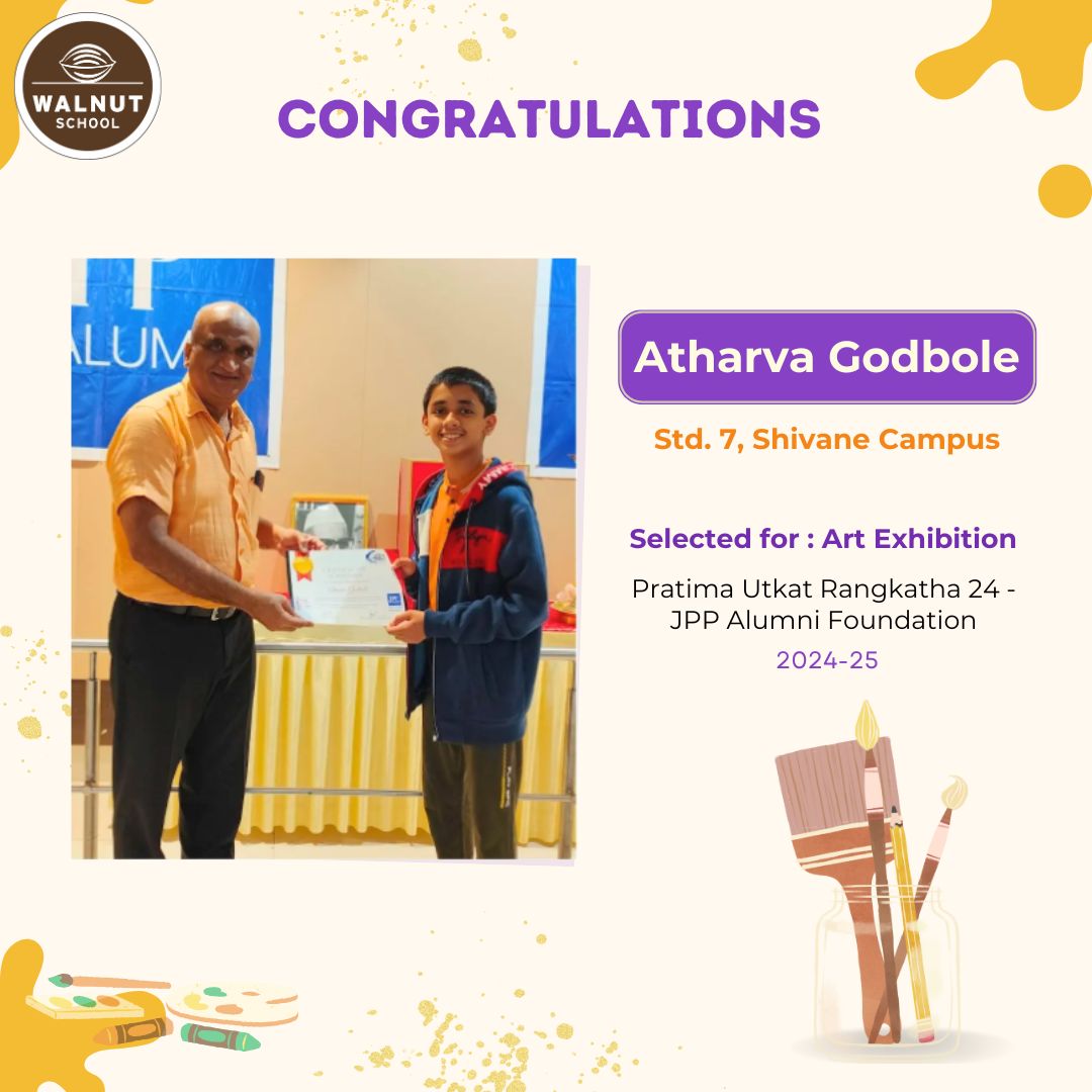 Atharva Godbole selected for Art Exhibition at Pratima Utkat Rangkatha 24