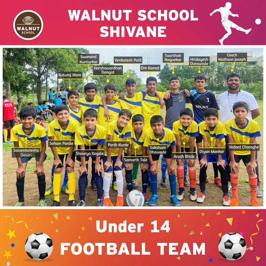 Walnut School Shivane Under-14 Boys’ Football Team group photo