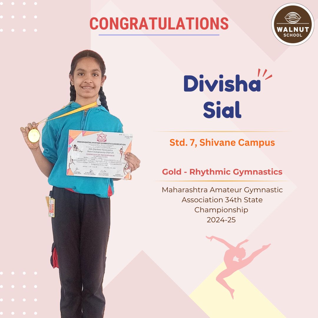 Divisha Sial wins Gold in Rhythmic Gymnastics at Maharashtra State Championship