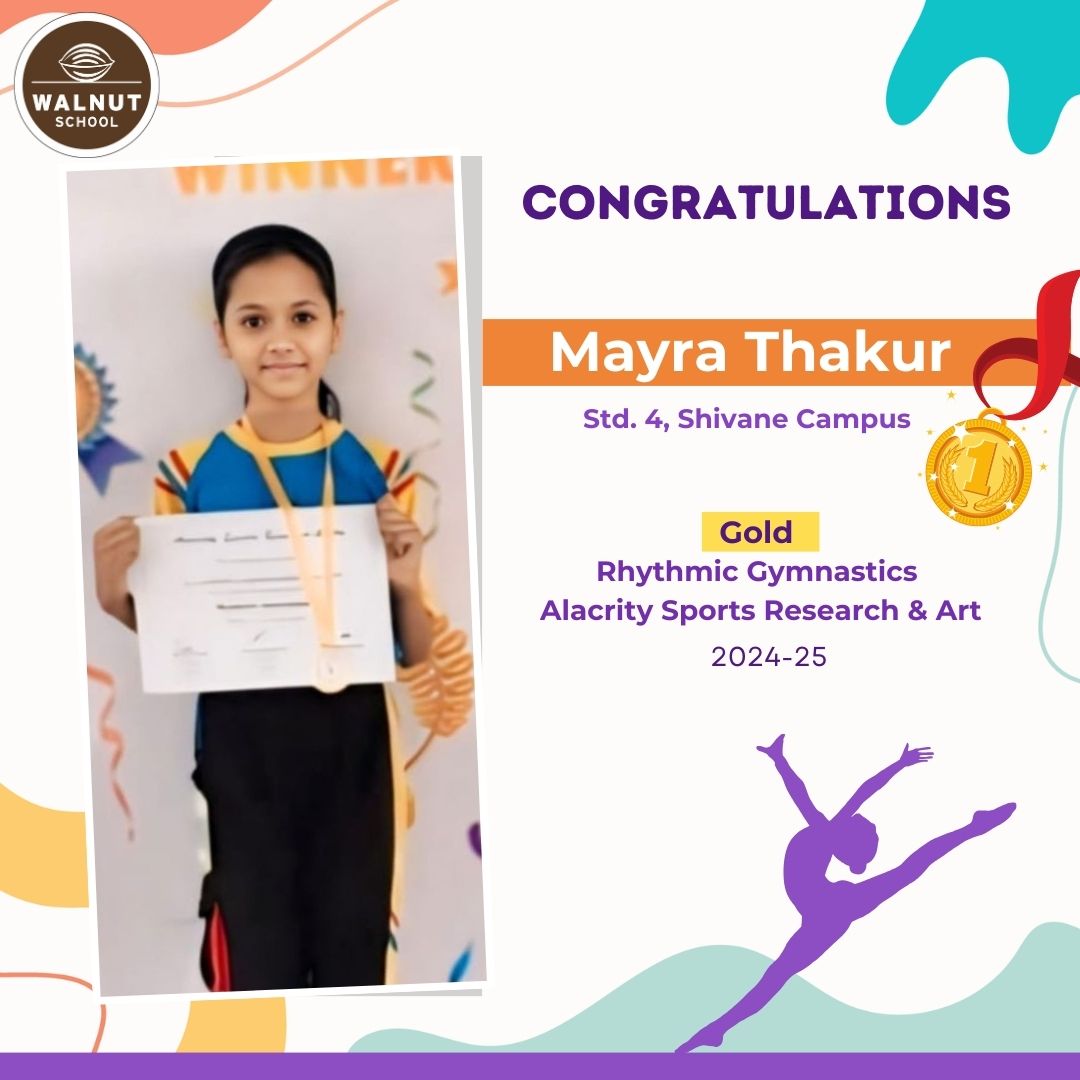 Mayra Thakur wins Gold in Rhythmic Gymnastics at Alacrity Sports Research & Art