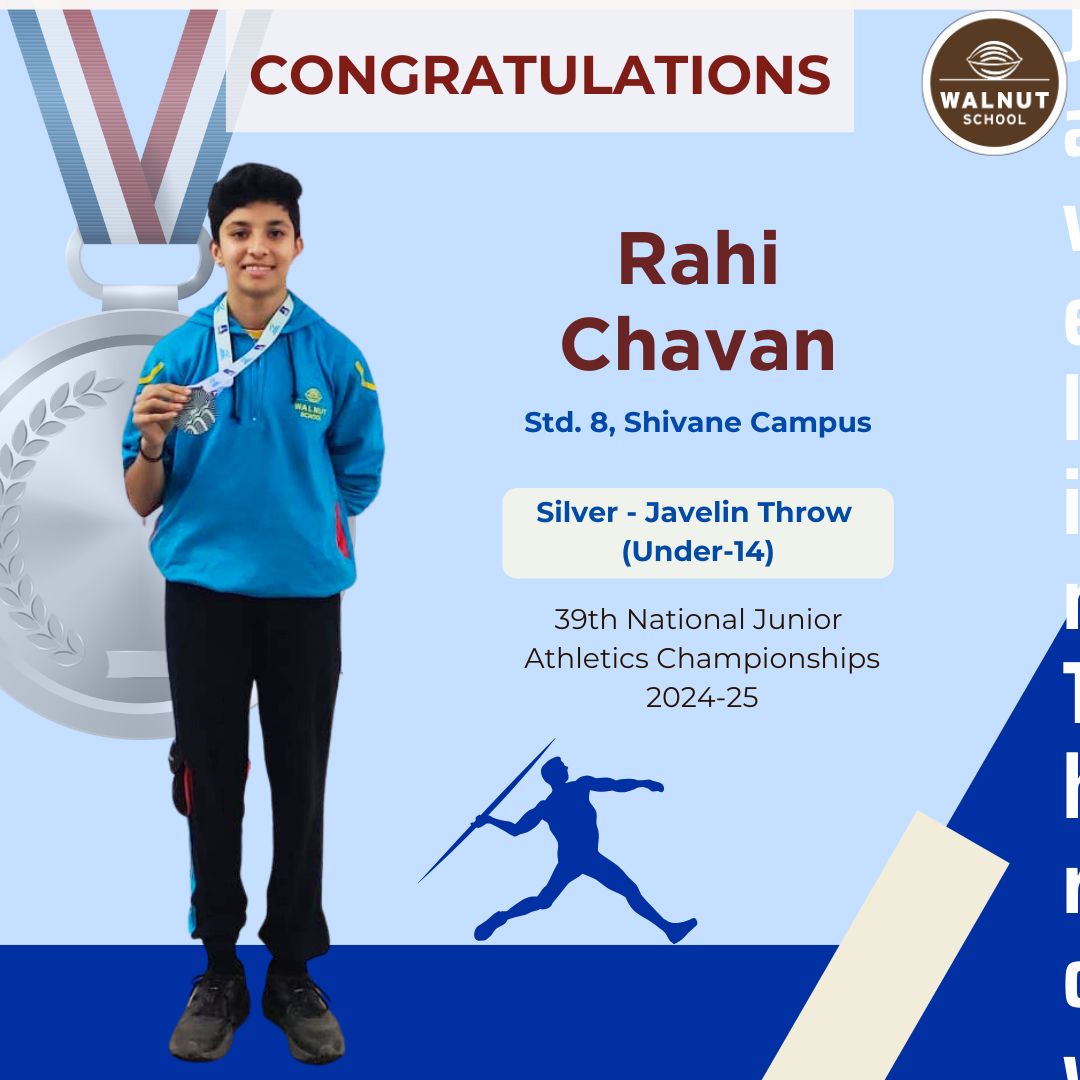 Rahi Chavan Silver Medal Javelin Throw 39th National Junior Athletics Championships