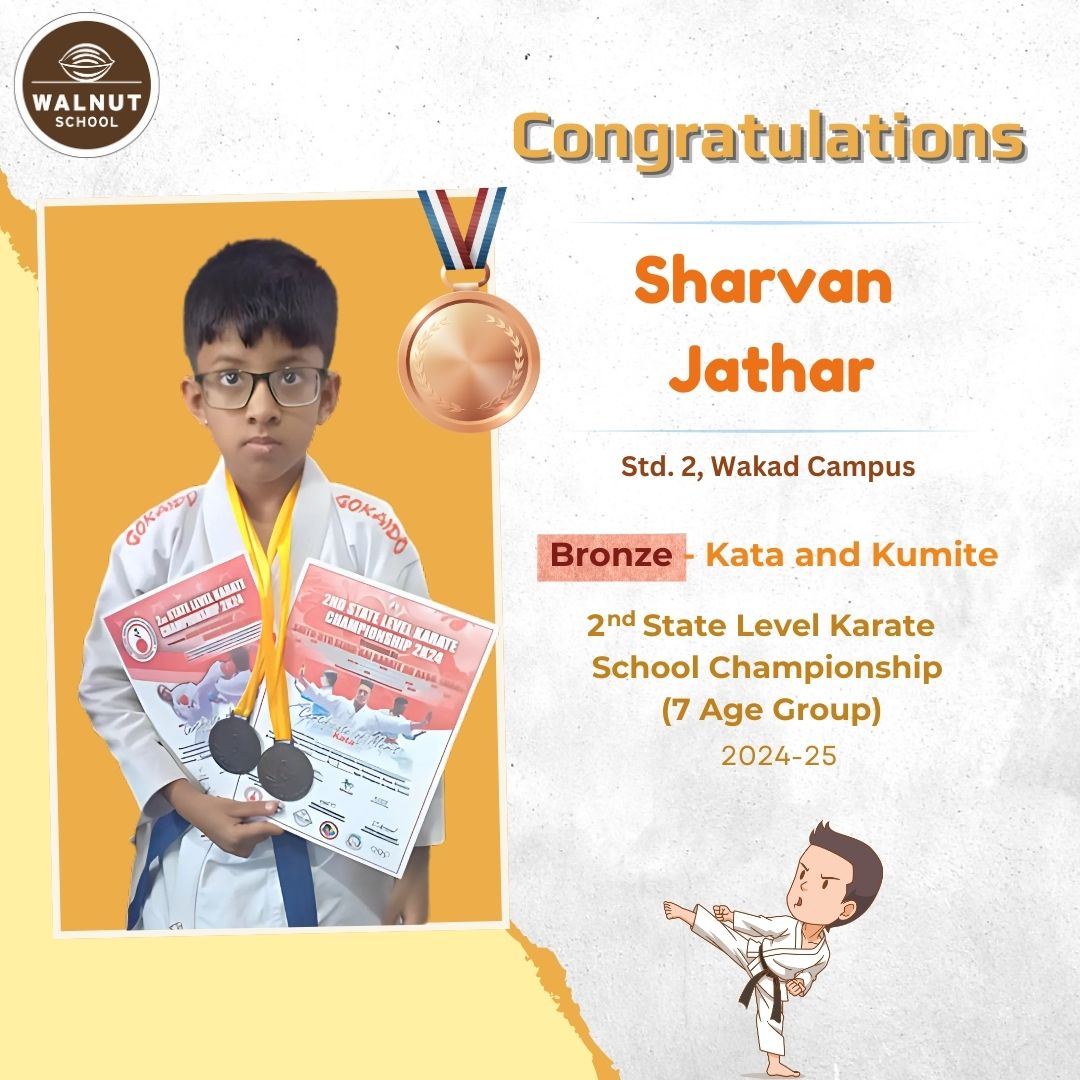 Sharvan Jathar Bronze Karate Kata and Kumite State Championship