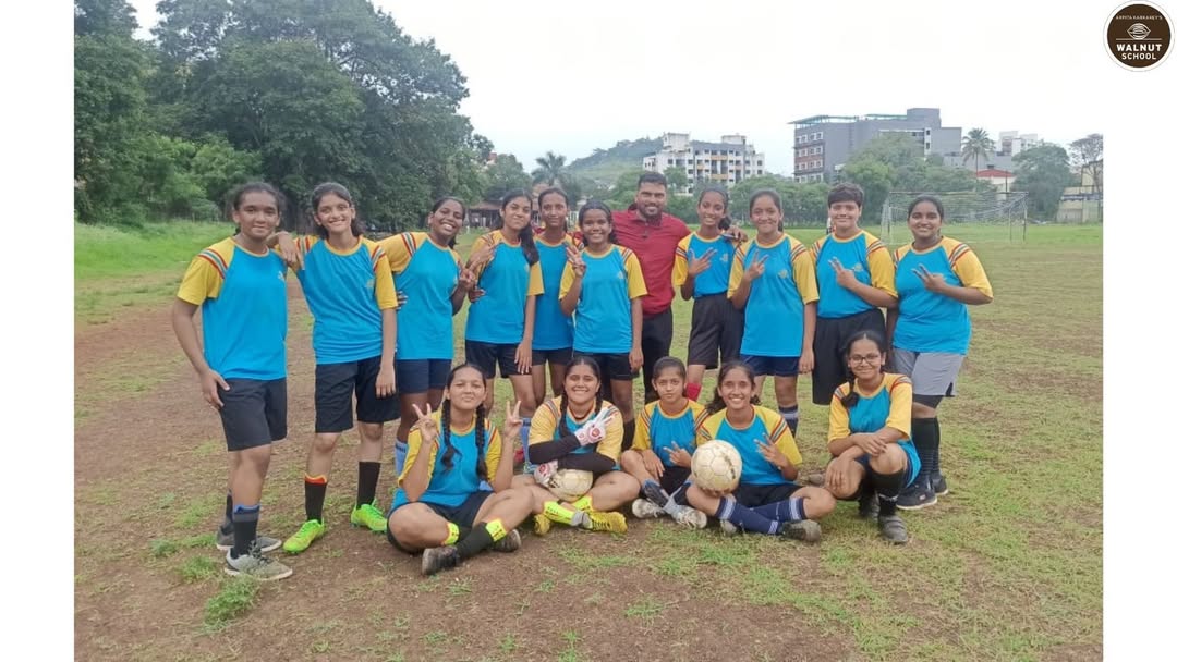 Walnut School Fursungi U17 Girls Football Team defeats Orbis International School 2-0 at Subroto Mukharji Interschool Football Championship