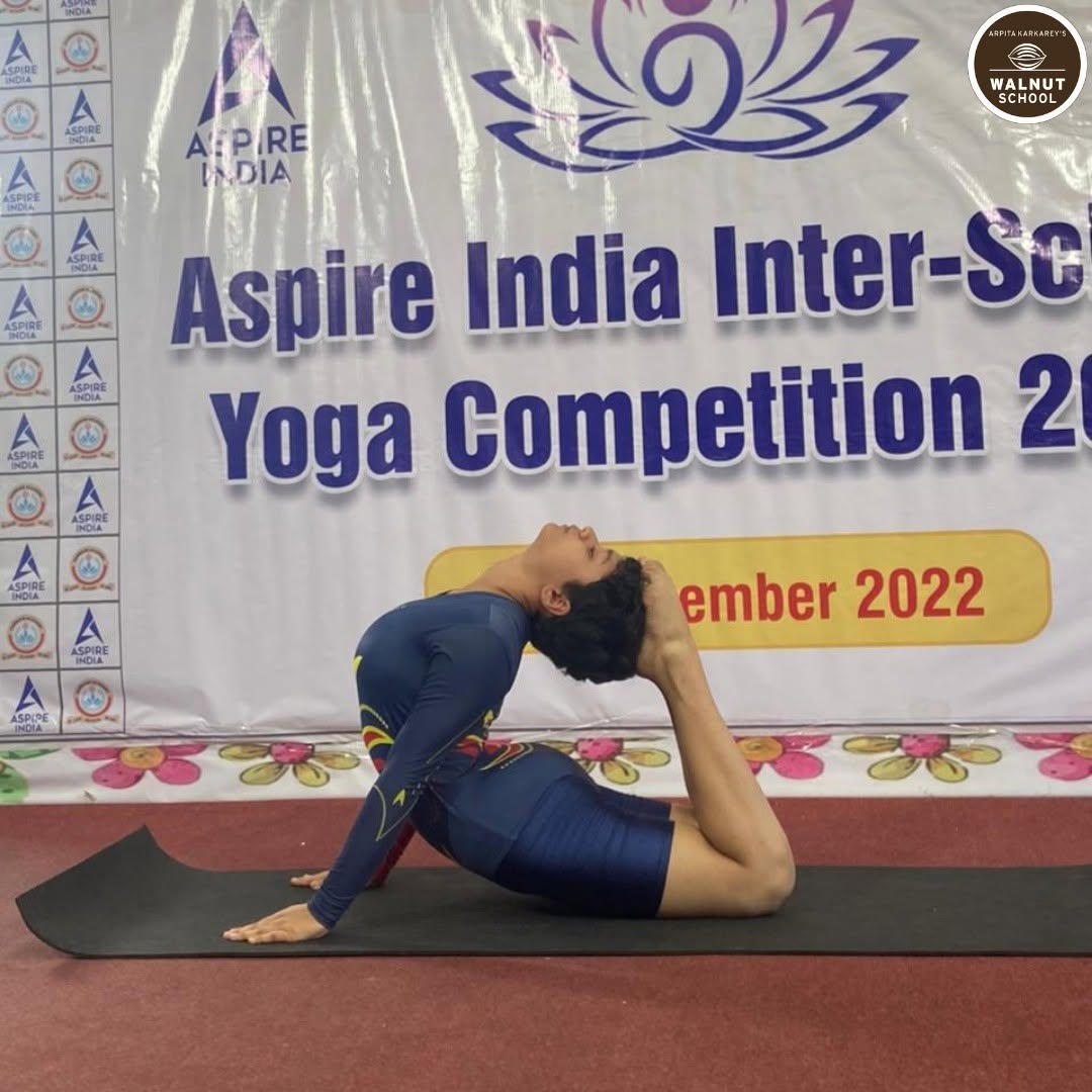 Rujuta Bapat of Std. 9 wins Gold at Aspire India Inter-School Yoga Competition
