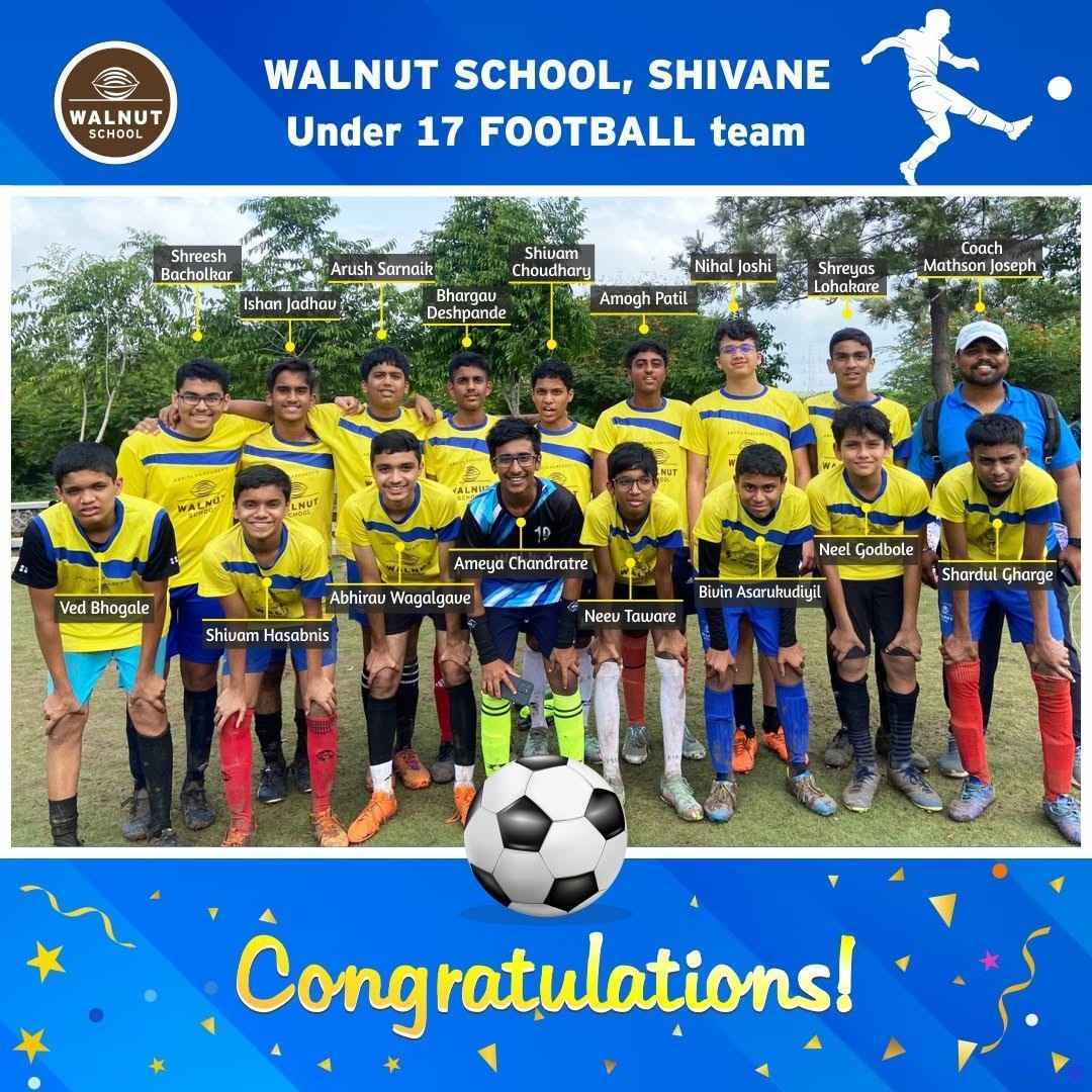 Walnut School Shivane U17 Football Team Subroto Mukharjee Championship