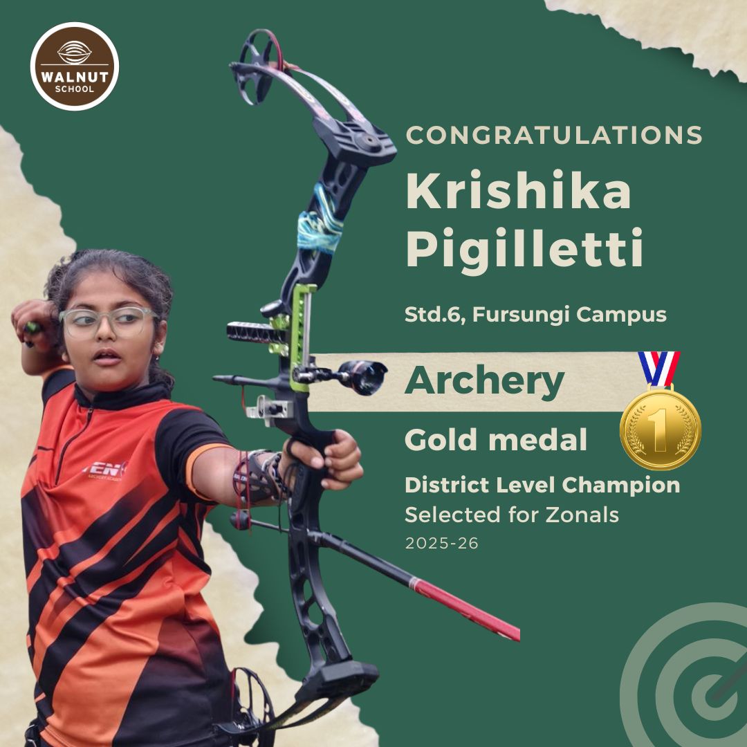 Krishika Pigilletti – District Level Gold Medalist in Archery, Fursungi Campus