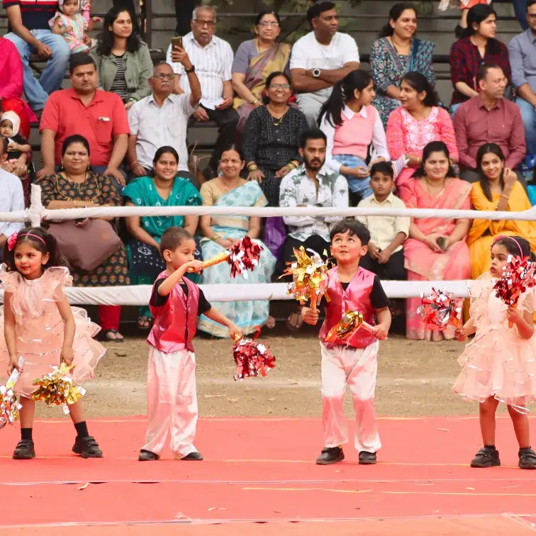 Families watching their children perform at Walnut Annual Carnival