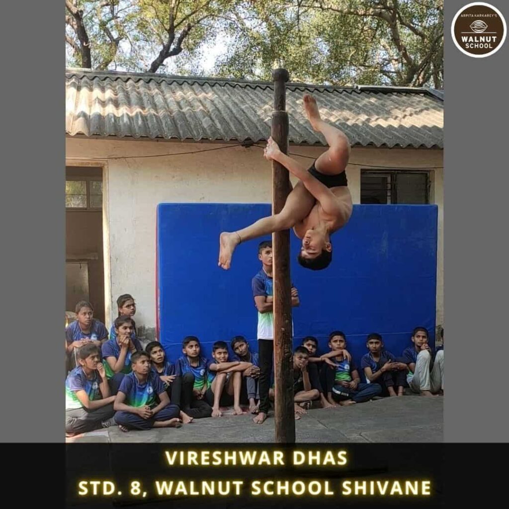 Vireshwar Dhas – Malkhamb and Yoga Achiever, Shivane Campus