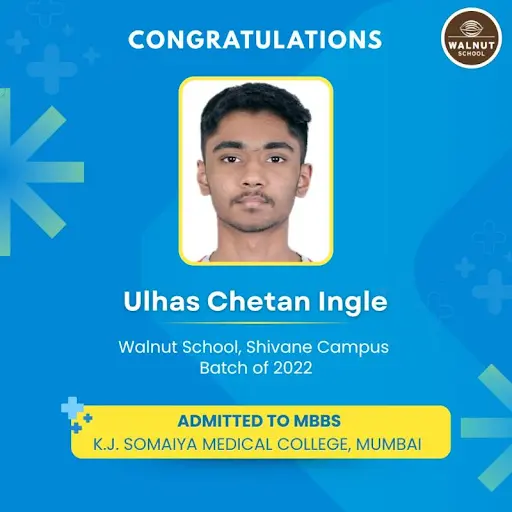Walnut alumnus secures MBBS admission