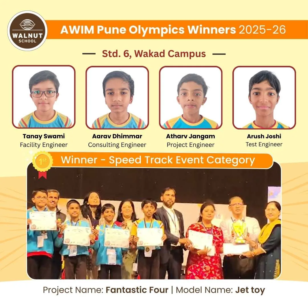 Std. 6 team at Wakad Campus