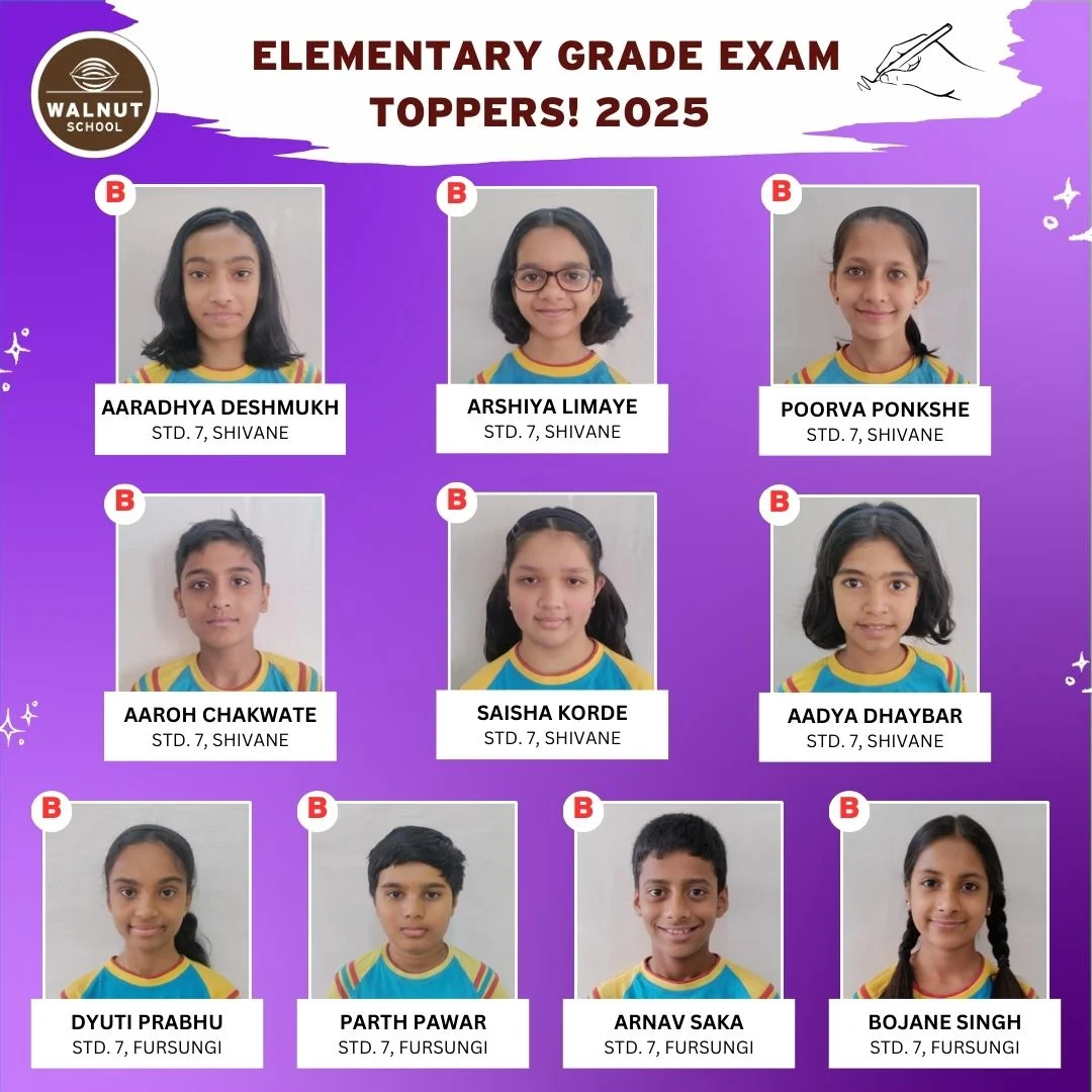 Walnut School Elementary Drawing Grade Exam B-Grade achievers 2025