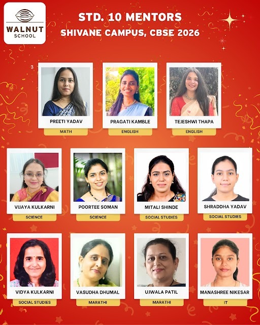 Std. 10 mentors at Shivane Campus - Group 3