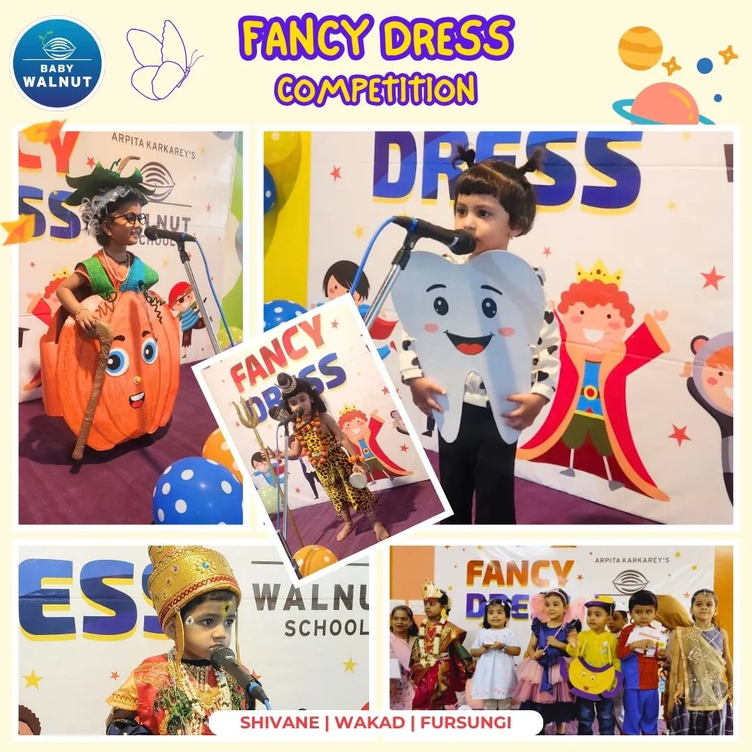 Nursery students in fancy dress at Walnut School