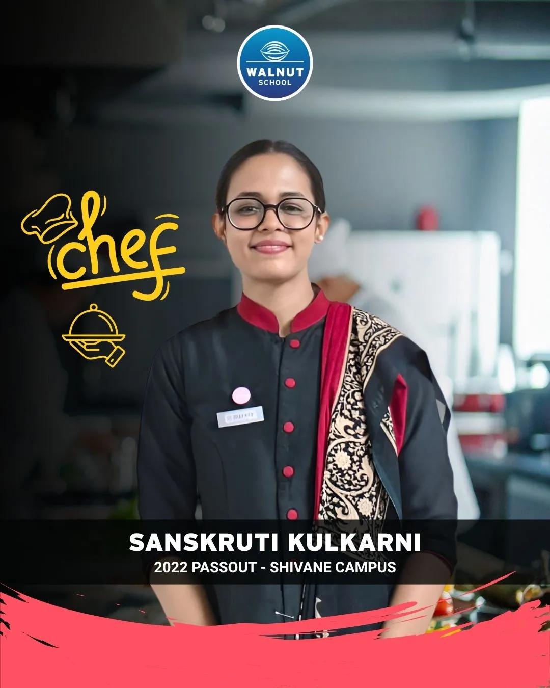 Sanskruti Kulkarni, Walnut School alumna, now interning at JW Marriott Pune